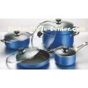 Blue Nonstick Cookware Set