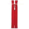 Custom 6# Red Nylon Separating Invisible Zipper For Backbag , No Lead