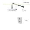 1 Way Concealed Wall Mounted Thermostatic Shower Set With 8 ' Raining Shower Head
