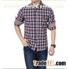 Men's traditional fit plaid flannel shirt