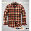 Men's button down plaid flannel shirt