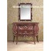 Elegant Artificial Antique Furniture Brown Console Table With Square Mirror