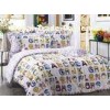 Character Cartoon Floral Bedding Sets , Twill Cotton Fabric Reactive Dye