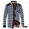 Men's flannel shirt with fleece lining