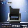 Aluminium Alloy Computer Desk Grommet Rectangular Cable Hole Cover/Cable Grommet