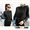 Women's fashion golden embroidery shirt