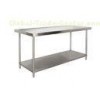 Restaurant / Hotel Commercial Catering Equipment Two Layer SS Kitchen Work Table