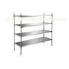 4 Tier Commercial Kitchen Stainless Steel Shelving Units SS304# / 201# / 430#