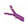 Purple Rhinestone Diamond Zippers Crystal Slider And Teeth For Jacket