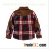 Boy's long sleeve trim style flannel shirt