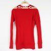 Cotton Cable Knit Sweaters Cindy Red Knittted With Epaulets Leather