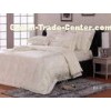 Soft Hotel Natural Silk Luxury Jacquard Bedding Set , Lace Bedding Set