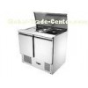 Cafe Saladette 2 door Counter Fridge 250L CE ROHS SASO , Salad Prep Cooler
