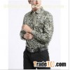 Men's long sleeve camouflage print shirt