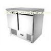 Static Cooling Saladette Counter Fridge Stainless Steel For Restaurant  S / S TOP