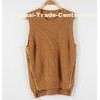 POLO Women's Fine Knit Sweaters Vest Sleeveless V-neck Mink Cashmere