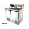 Energy Saving Open Top Saladette Counter Fridge Two Door / Saladette Unit