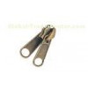5# Electroplating Two Metal Sided Auto Lock Zipper Slider With Double Puller