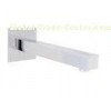 Durable Square Wall Mounted Bath Filler Spout With Decorative Board