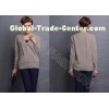Wool Fine Knit Ladies V Neck Sweaters Cardigan Clothing with Buttons in Long Sleeves