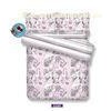 French Modern Elegant Pink Comed Cotton Bed Set Elegant For Home
