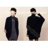 Shawl Collar Wool Ladies Poncho Sweater , Long Sleeve Cardigan Sweaters for Women