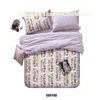 Reactive Printing Leaf Design Floral Bedding Sets Twill Cotton for Girls