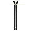 No. 5 Silver Plated Black Nylon Closed End Garments Zipper With Automatic Head