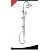 Adjustable Bath Shower Mixer Set With Slide Bar Floor Stand Thermostatic Exposed
