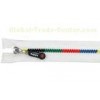 Nickel Free #5 Nylon Decorative Rainbow Teeth Zippers For Clothing / Purse