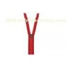 ECO-friendly Red Waterproof 5# Resin Auto Lock Zipper Closed End For Coat