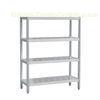 Commercial Polished 4 Tier Stainless Steel Shelving Units for Kitchen