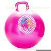 Waterproof Purple Pink Exercise Yoga Ball / Handle Ball For Amusement Park