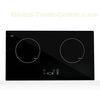 Black 2 Cooking Zone Electric Double Burner Induction Cooker with Metal Body 2 * 2000W