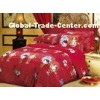 Romantic Bedding Sets Yarn Count 40s x 40s Flat Sheet Sets For Adult
