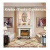 Restaurant / Club Antique Imitation Marble Electric Fireplace With Heater