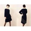 Chunky Elegant Womens Wool Skirts , Crew Neck Sweaters For Women