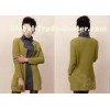 Fashion Crew Neck Acrylic Womens Cardigan Sweaters With Pockets