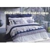 Durable Pima Cotton Sateen Bedding Sets Cotto USA Certification Blue