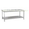 Countertop Two Layer Stainless Steel Kitchen Work Table With Adjustable Leg