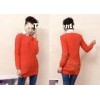 Womens Pullover Sweaters Thick Cable Knit Cowl Neck Long Sleeve