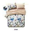 French Beautiful Cotton Bed Set Reactive Printing 200TC For Women
