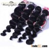 Free Shipping Grade 7A Brazilian Loose Wave Virgin Hair Unprocessed 4 Bundles/400g Lot