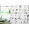 Custom Printed waterproof Plastic Shower Curtain / hotel extra long shower curtains