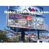 Space Truss Monopole Billboard Rotating , Commercial Outdoor Billboard Structure