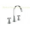 3 Hole Deck Mounted 8" Basin Mixer Taps with Brass Cartridge and two handles for Basin