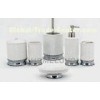 Custom 6pcs Western Ceramic Bathroom Set / Bath Accessory Set
