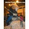 Plastic film, thick wall pipes plastic crusher Line Single Shaft Shredder Equipment