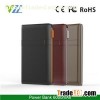 New Hot Products 2016 Leather-grain Power Bank 6000mah With Buit-in Cable