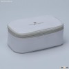 White Enamel PU Cosmetic Bag